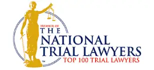 National Trial Lawyers logo featuring a stylized scale of justice